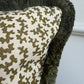 Sibyl Colefax Khaki Seaweed Fringed Cushion