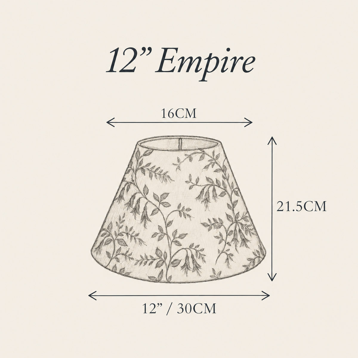 12” Bengali Empire Lampshade