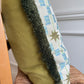 Afua Olive Fringed Cushion