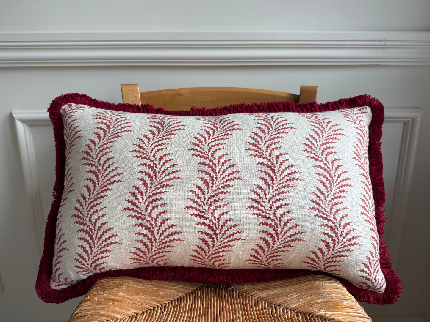 Bespoke Scrolling Fern Cushion