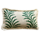 Soane Scrolling Fern Fringed Cushion