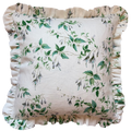 Colefax & Fowler Fuchsia Silver / Leaf Ruffled Cushion