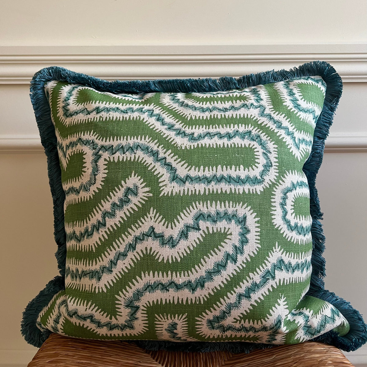 Rapture & Wright Moorish Maze Fringed Cushion