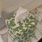 Green Squiggle Tissue Box