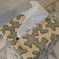 Aqua Squiggle Tissue Box