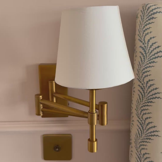 Luxury box pleat lampshade in Penny Morrison premium designer fabric
