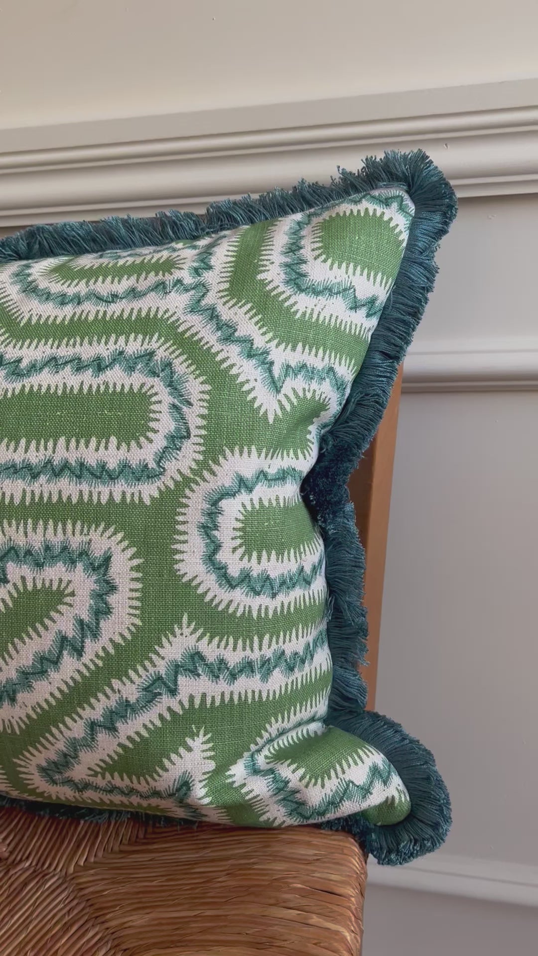 Rapture & Wright Moorish Maze Fringed Cushion