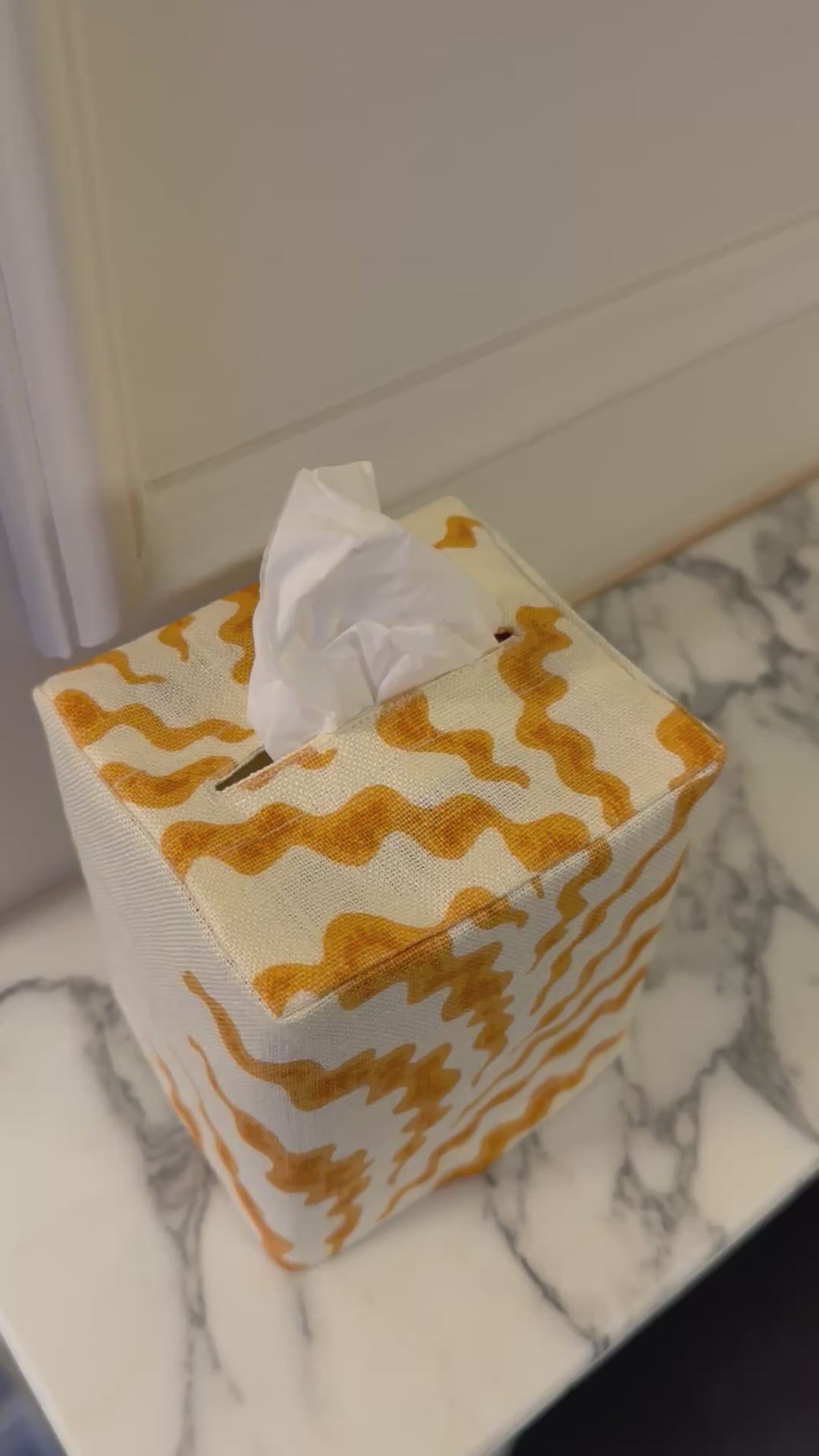 Scrolling Fern Tissue Box