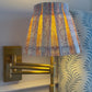Luxury box pleat lampshade in Penny Morrison premium designer fabric