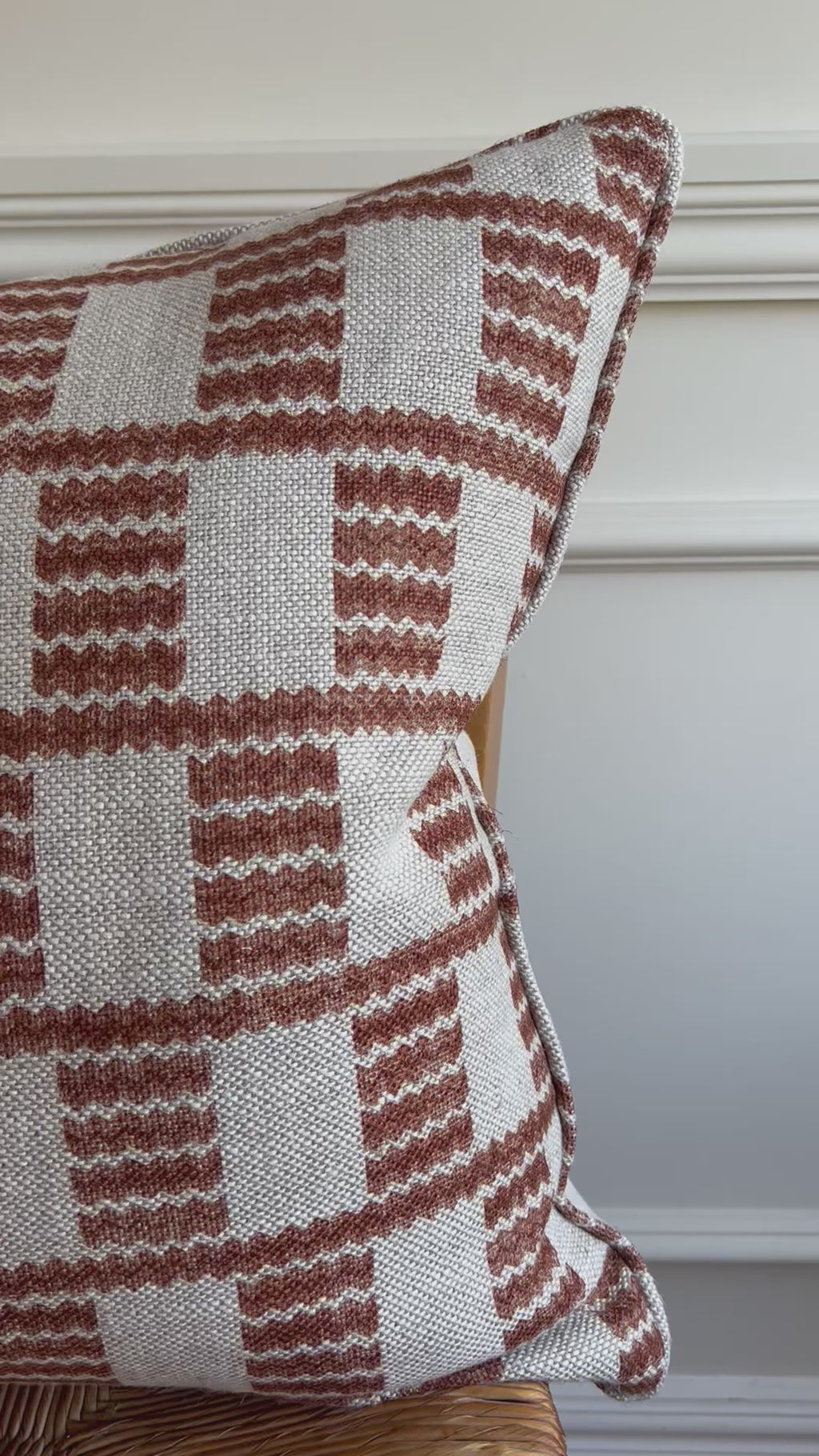 Fermoie Rust Cove Piped Cushion